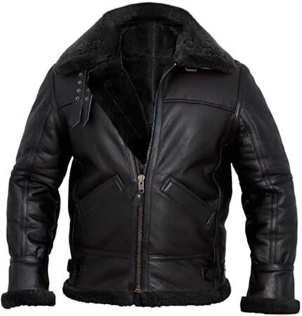 Men's Genuine Leather Jacket| Motorbike Black Colour Genuine Leather Jacket