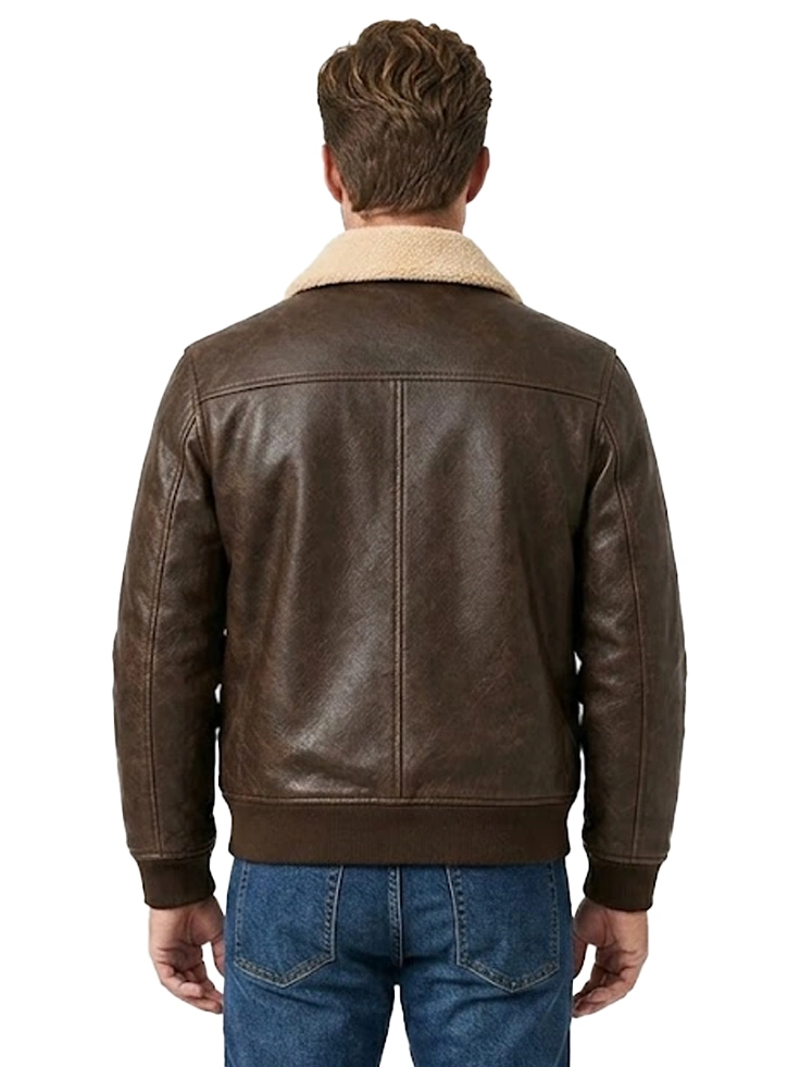 Mens-Dark-Brown-Shearling-Collar-Genuine-Leather-Bomber-Jacket.webp