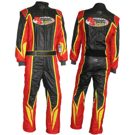 Red and Black Go Kart Race Suit Digital Printed Made to Measure Level 2